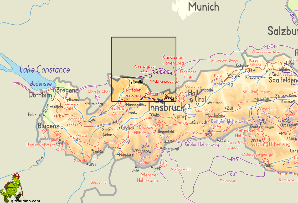 Map Ammergäuer Alpen