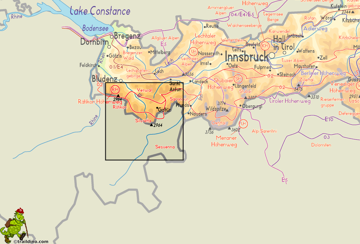 Map Silvretta
