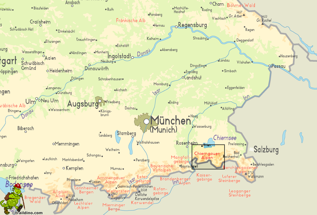 Map Chiemgauer Alpen