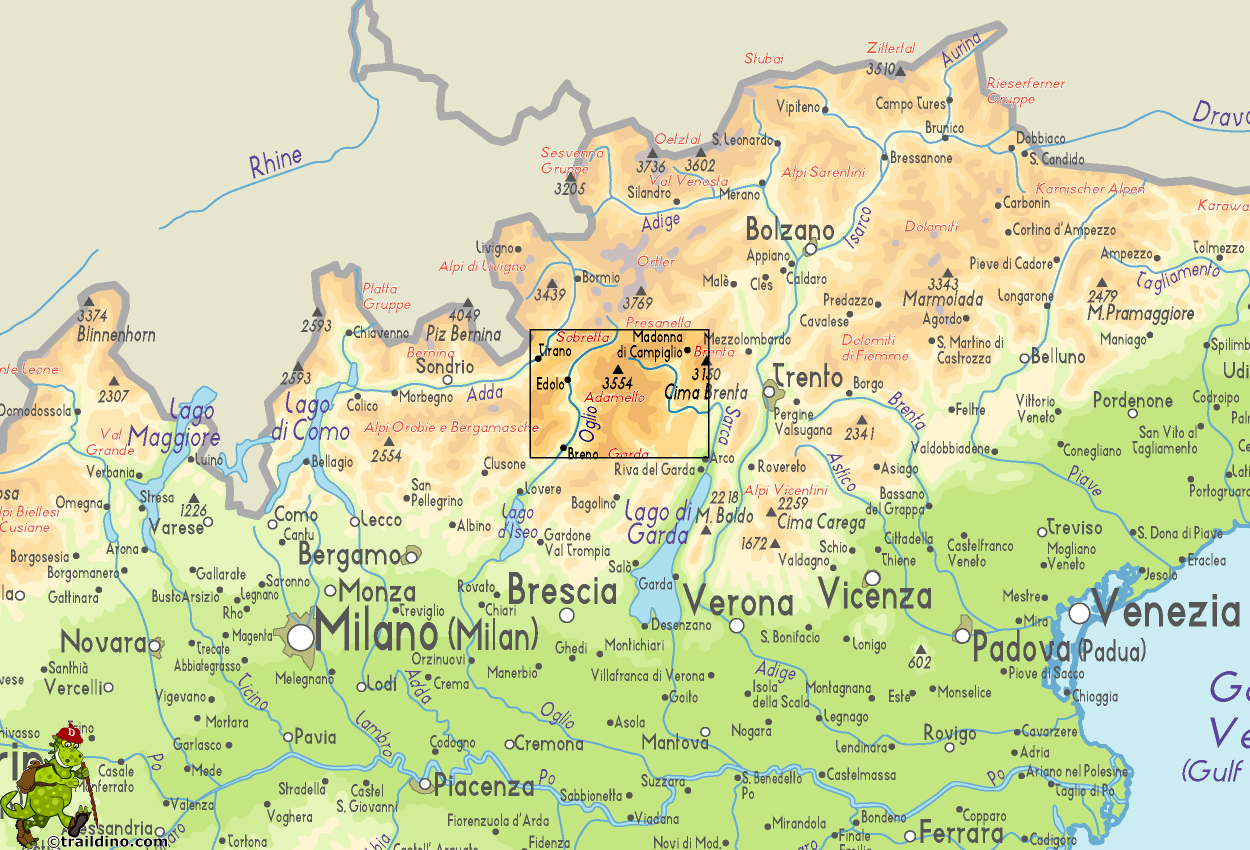 Map Adamello