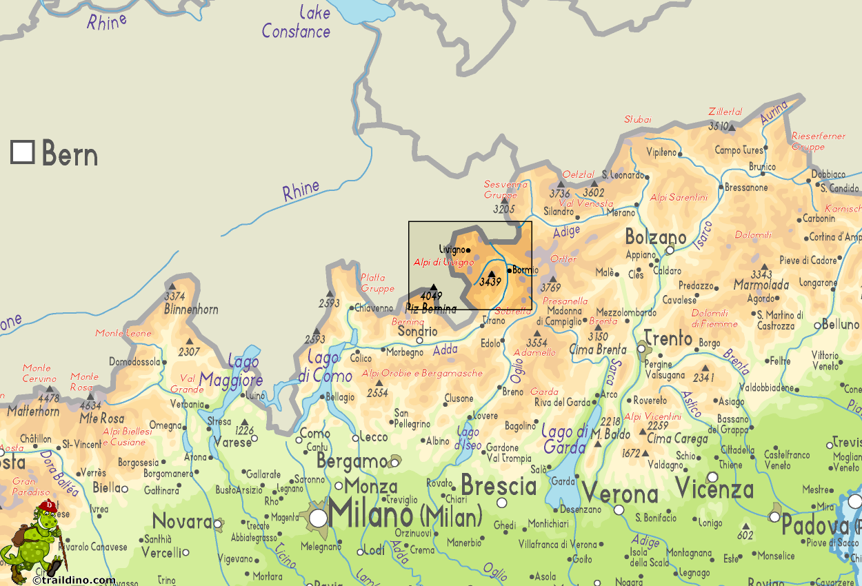 Map Alpi di Livigno