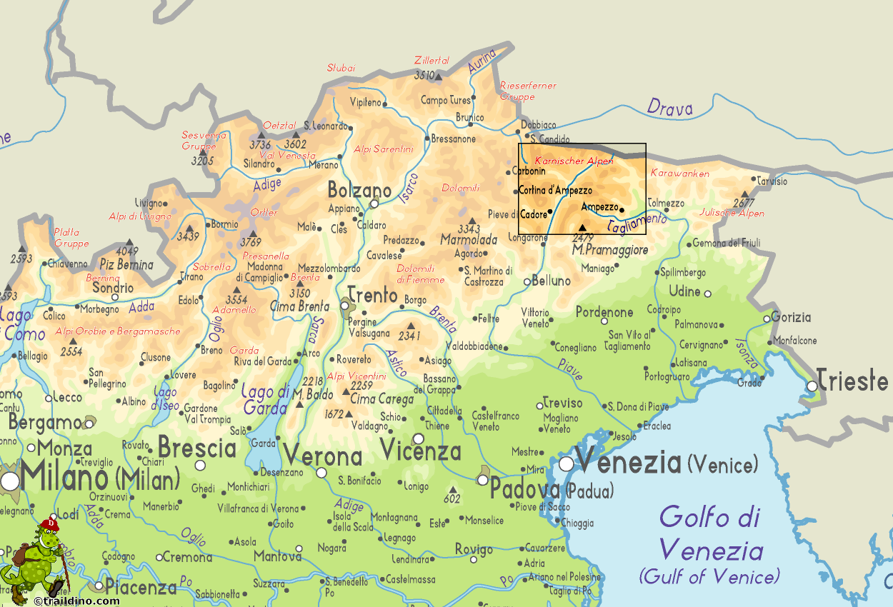 Map Karnischer Alpen