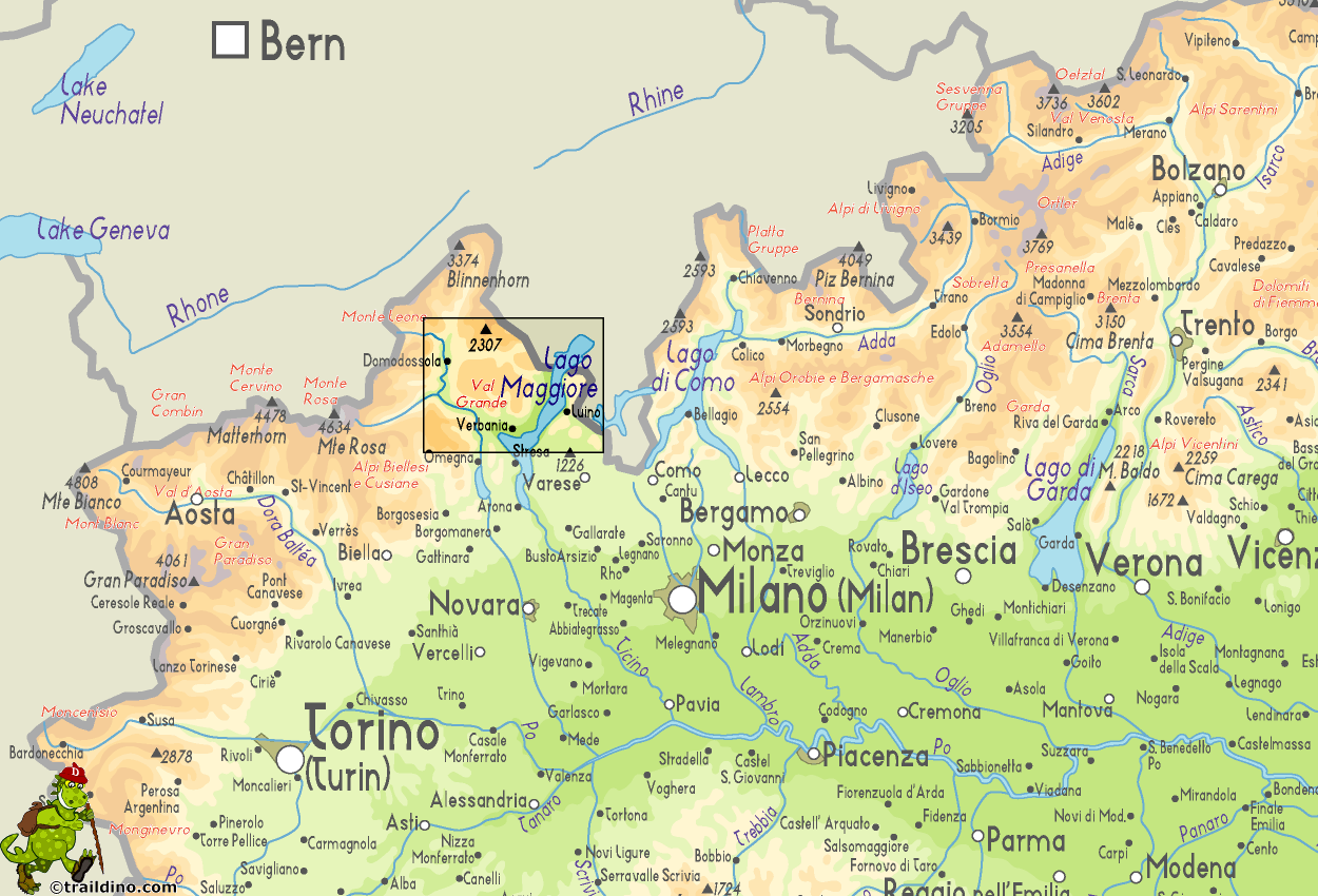 Map Val Grande