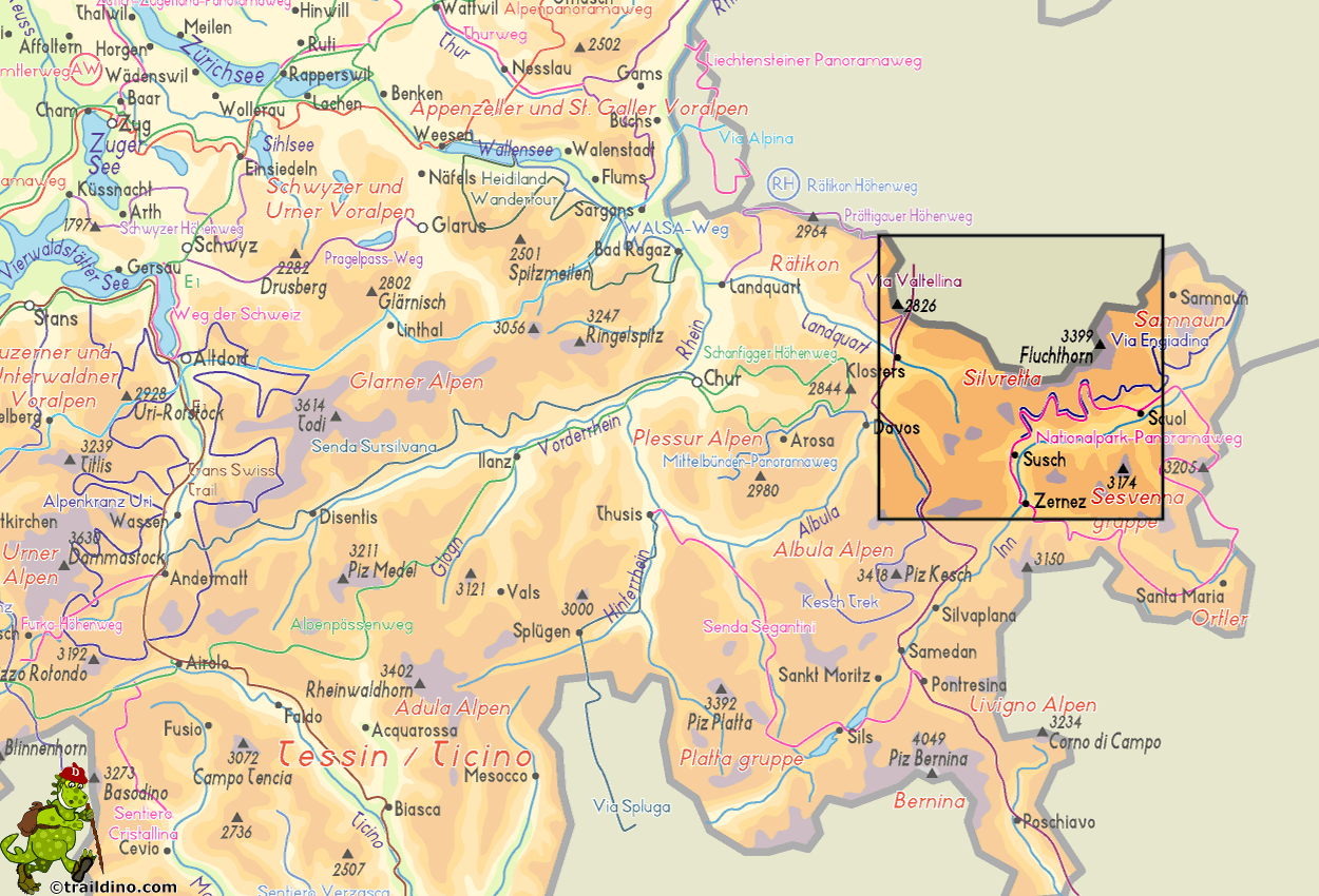 Map Silvretta